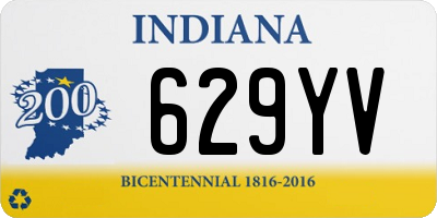 IN license plate 629YV