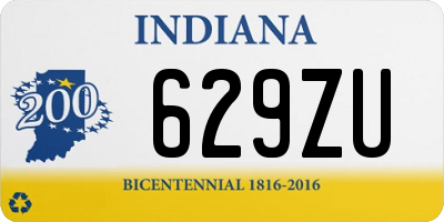 IN license plate 629ZU