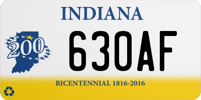 IN license plate 630AF