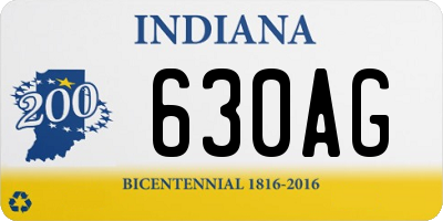 IN license plate 630AG