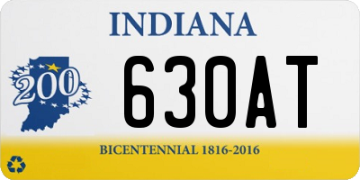 IN license plate 630AT