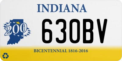 IN license plate 630BV