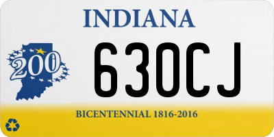 IN license plate 630CJ