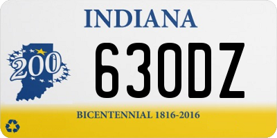 IN license plate 630DZ