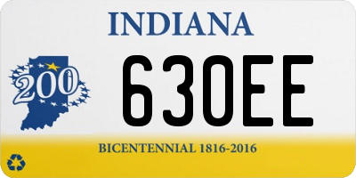 IN license plate 630EE