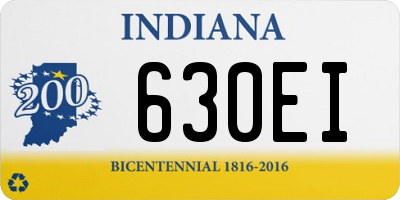 IN license plate 630EI