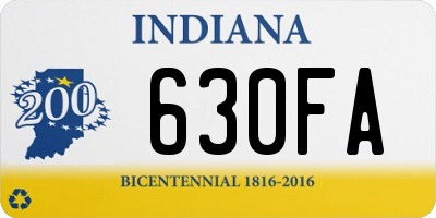 IN license plate 630FA