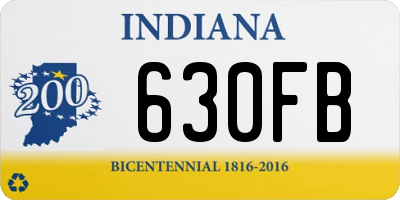 IN license plate 630FB