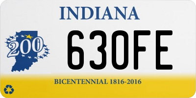 IN license plate 630FE