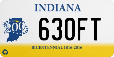 IN license plate 630FT