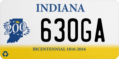 IN license plate 630GA