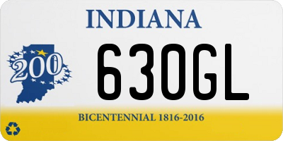 IN license plate 630GL