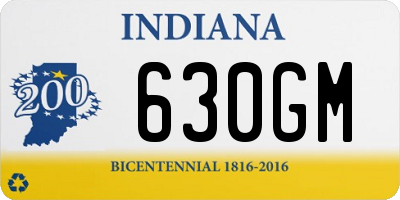 IN license plate 630GM