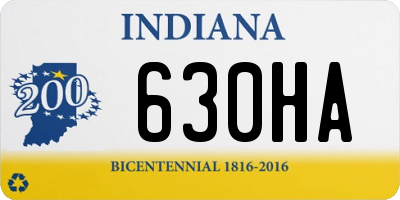 IN license plate 630HA