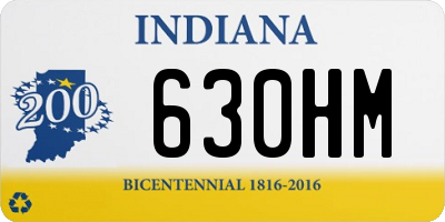 IN license plate 630HM