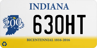 IN license plate 630HT