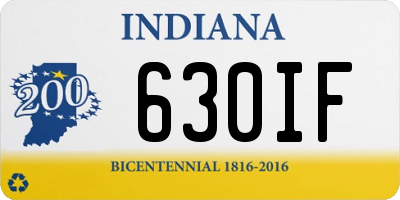 IN license plate 630IF