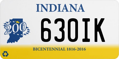 IN license plate 630IK