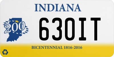 IN license plate 630IT