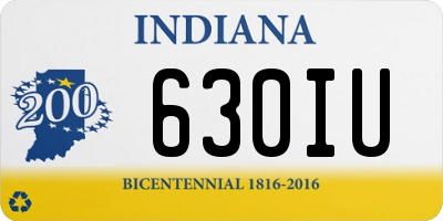 IN license plate 630IU