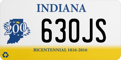 IN license plate 630JS