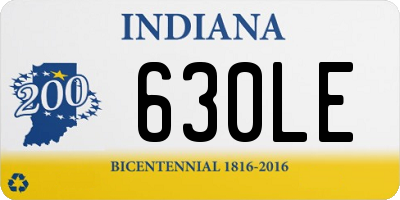 IN license plate 630LE