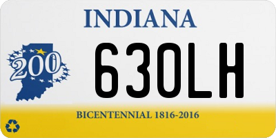 IN license plate 630LH