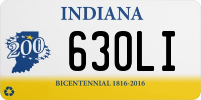 IN license plate 630LI