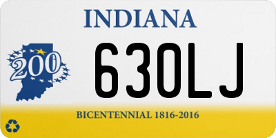 IN license plate 630LJ