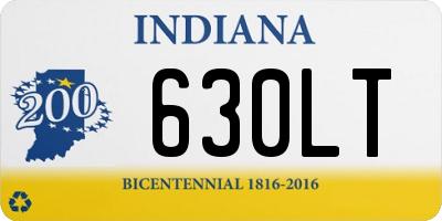 IN license plate 630LT