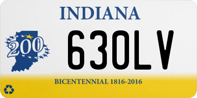 IN license plate 630LV