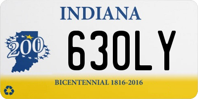 IN license plate 630LY