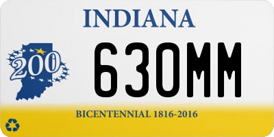 IN license plate 630MM