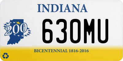 IN license plate 630MU