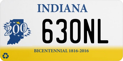 IN license plate 630NL