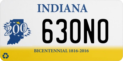 IN license plate 630NO