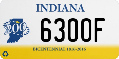 IN license plate 630OF