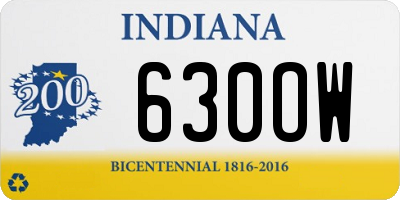 IN license plate 630OW