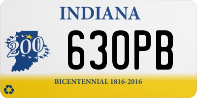 IN license plate 630PB