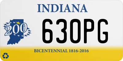 IN license plate 630PG