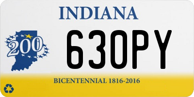 IN license plate 630PY