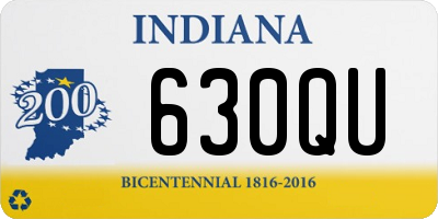 IN license plate 630QU