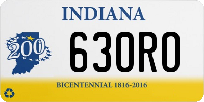 IN license plate 630RO