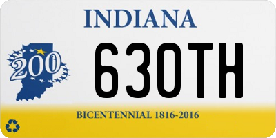 IN license plate 630TH