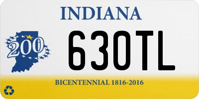 IN license plate 630TL