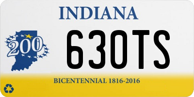 IN license plate 630TS