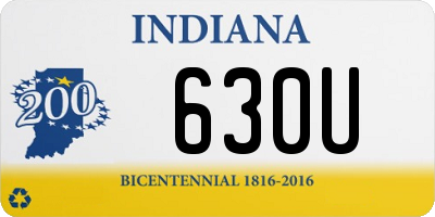 IN license plate 630U