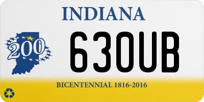 IN license plate 630UB