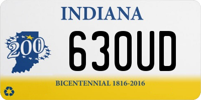 IN license plate 630UD