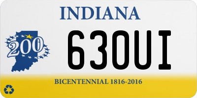 IN license plate 630UI